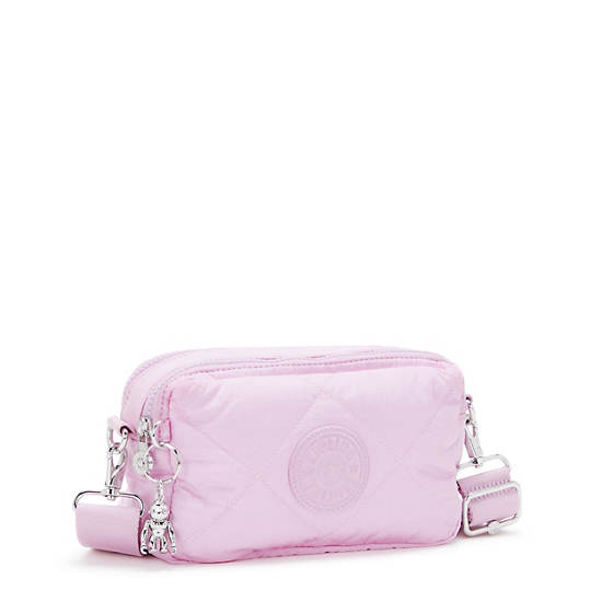 Kipling Milda Quilted Crossbody Bags Pink | KWFCB7093