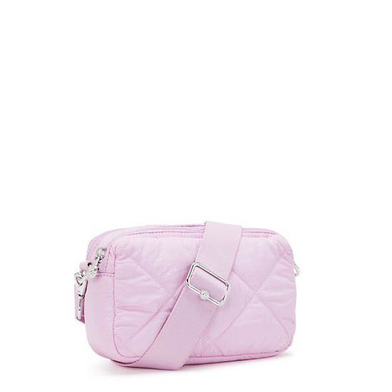 Kipling Milda Quilted Crossbody Bags Pink | KWFCB7093