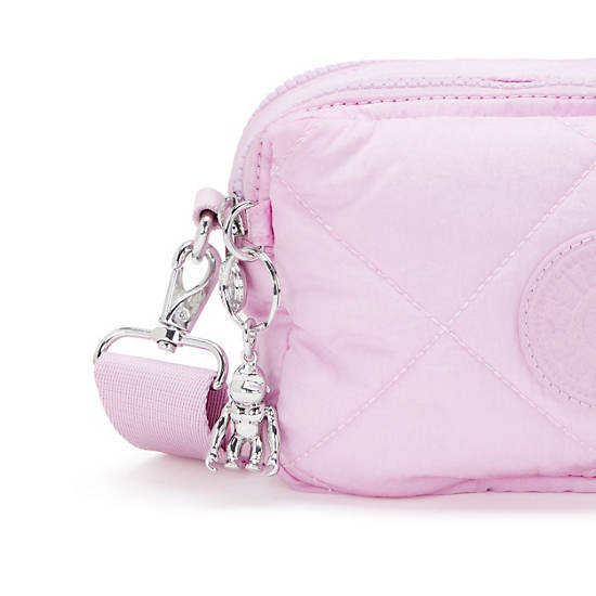 Kipling Milda Quilted Crossbody Bags Pink | KWFCB7093