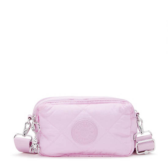 Kipling Milda Quilted Crossbody Bags Pink | KWFCB7093