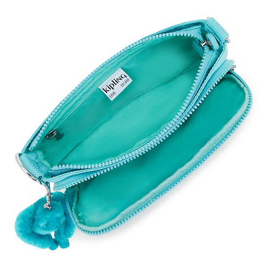 Kipling Milos Up Shoulder Bags Light Turquoise | HKFRB6781