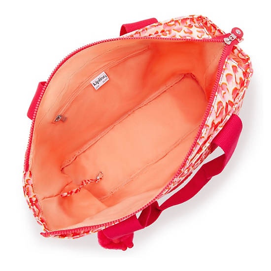 Kipling Minta Large Printed Shoulder Bags Pink | FRQBH1904