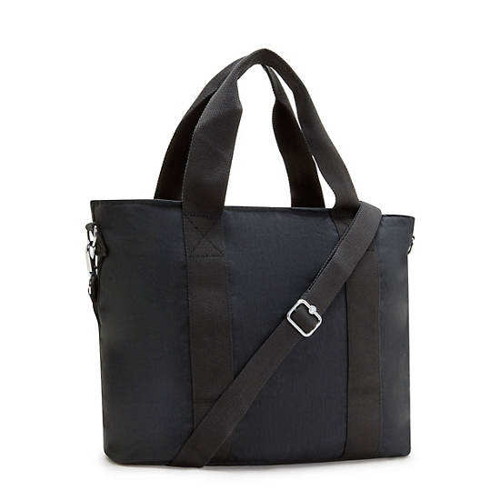 Kipling Minta Large Shoulder Bags Black | FUAZC0953