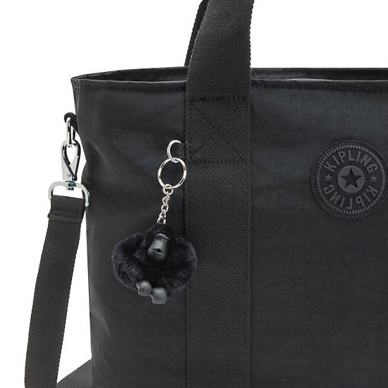 Kipling Minta Large Shoulder Bags Black | FUAZC0953