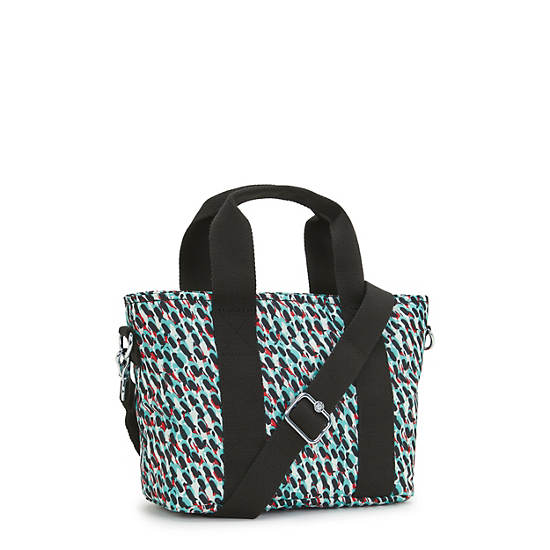 Kipling Minta Printed Shoulder Bags Black / Multicolor | GSPEA4093