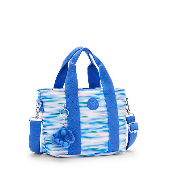 Kipling Minta Printed Shoulder Bags Blue | PUMLH0489