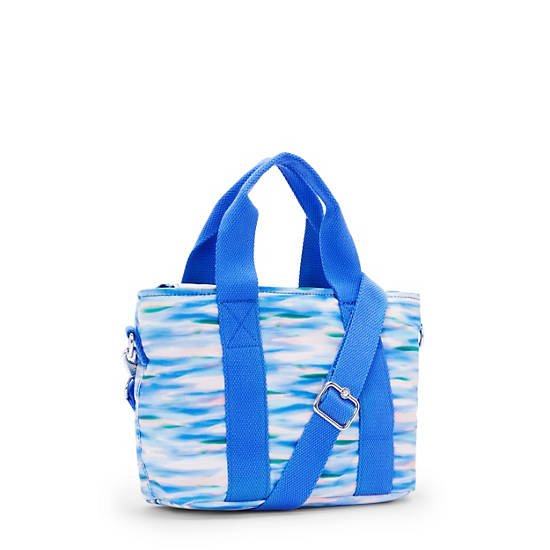 Kipling Minta Printed Shoulder Bags Blue | PUMLH0489