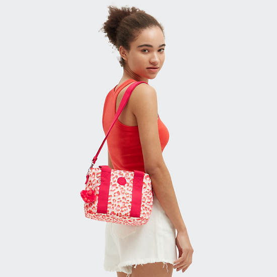 Kipling Minta Printed Shoulder Bags Pink | TYSMA2164