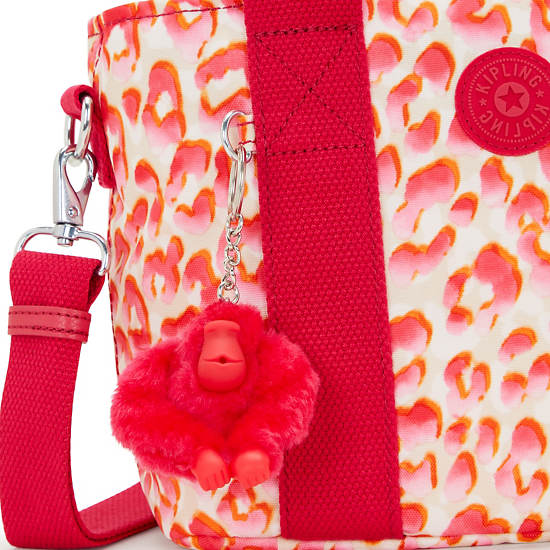 Kipling Minta Printed Shoulder Bags Pink | TYSMA2164