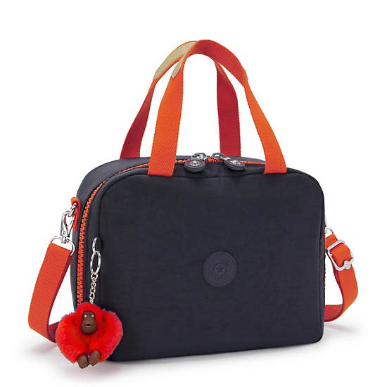 Kipling Miyo Lunch Bags Navy / Orange | BHMRY4591