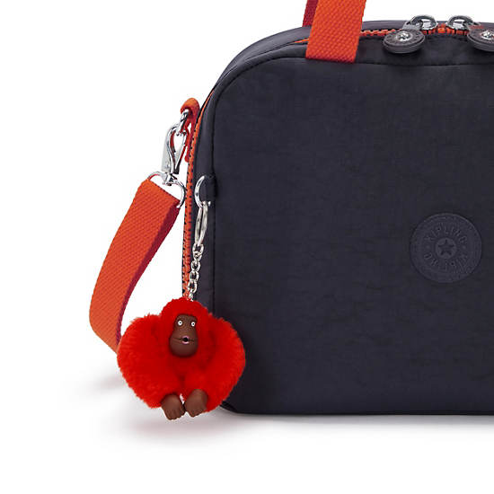 Kipling Miyo Lunch Bags Navy / Orange | BHMRY4591