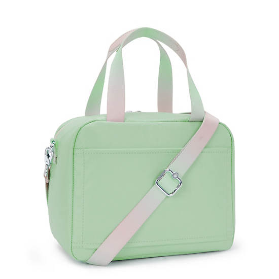 Kipling Miyo Metallic Lunch Bags Green / Metal | XBJAG9785