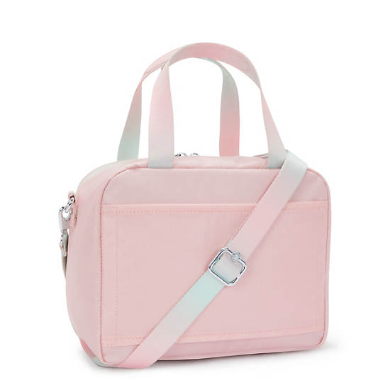 Kipling Miyo Metallic Lunch Bags Pink / Metal | PLMWV1485