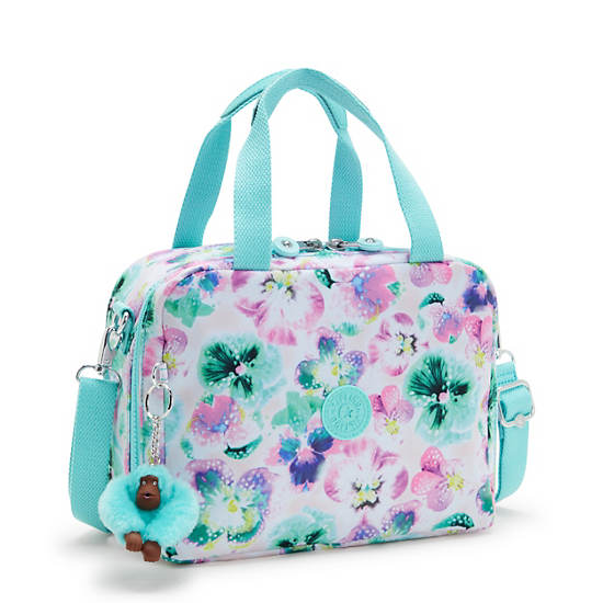 Kipling Miyo Printed Lunch Bags Light Turquoise | AYRPC8207