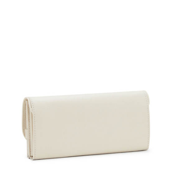 Kipling Money Land Metallic Snap Wallets Beige | AZWRT6173