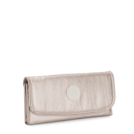 Kipling Money Land Metallic Snap Wallets Metal | WEBYD6850