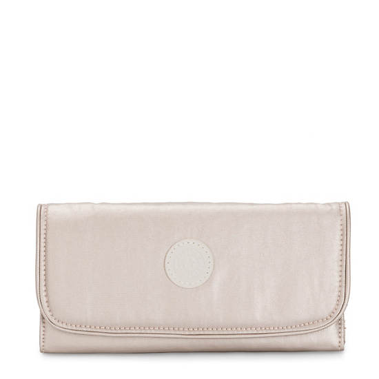 Kipling Money Land Metallic Snap Wallets Metal | WEBYD6850