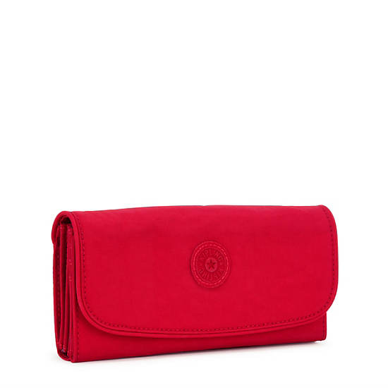 Kipling Money Land Snap Wallets Red / Dark / Red | SVGZU1830