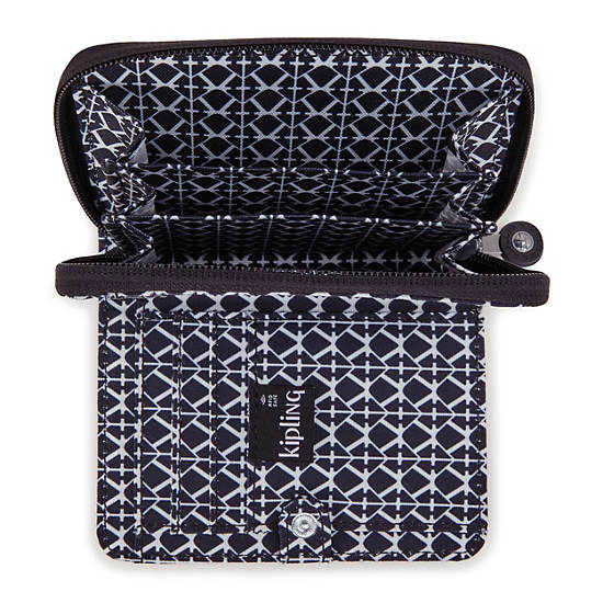 Kipling Money Love Printed Small Wallets Black / White | VIOEP2493