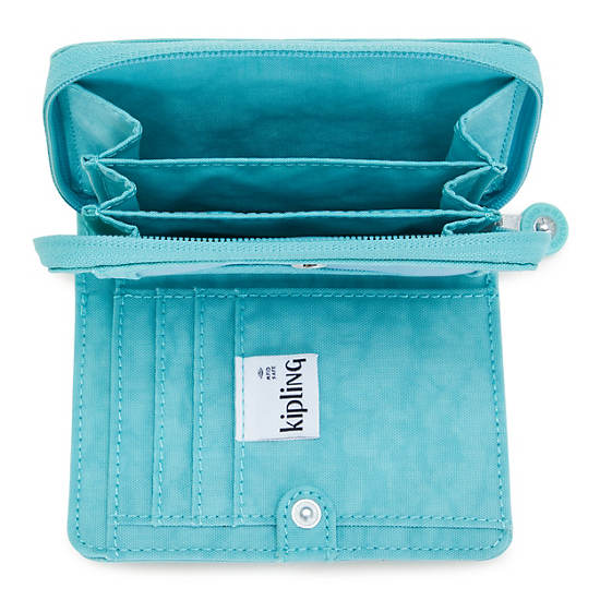 Kipling Money Love Small Wallets Light Turquoise | ZGSNQ8263