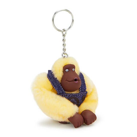 Kipling Monkey Keychain Minions Yellow / Blue / Brown | VESFH4250