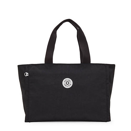 Kipling Nalo Tote Bags Black | BZGSP7246