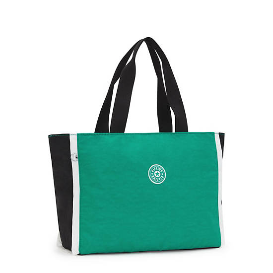 Kipling Nalo Tote Bags Deep / Green / Black | USCOI6548