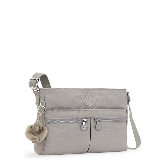 Kipling New Angie Crossbody Bags Grey | KFGZM7932