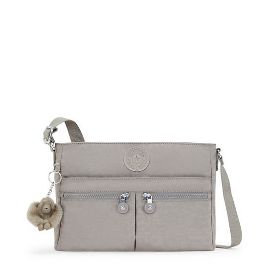 Kipling New Angie Crossbody Bags Grey | KFGZM7932