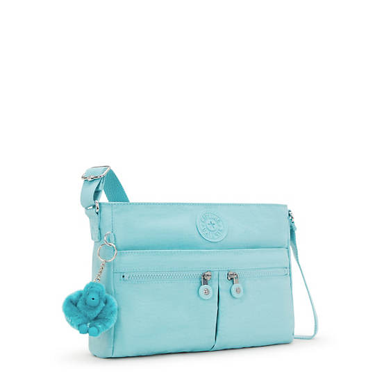 Kipling New Angie Crossbody Bags Light Turquoise | YREQS8294