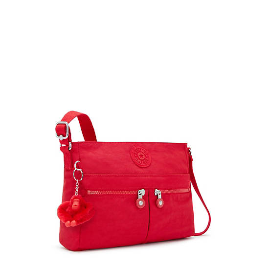 Kipling New Angie Crossbody Bags Red / Dark / Red | ZGVMH4126