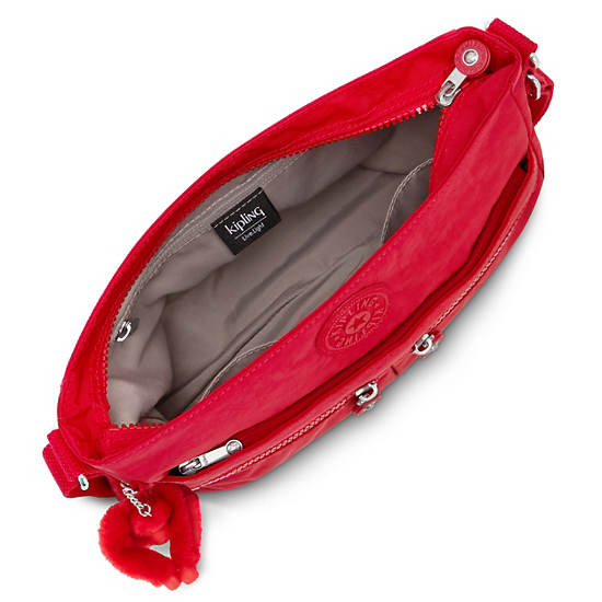 Kipling New Angie Crossbody Bags Red / Dark / Red | ZGVMH4126