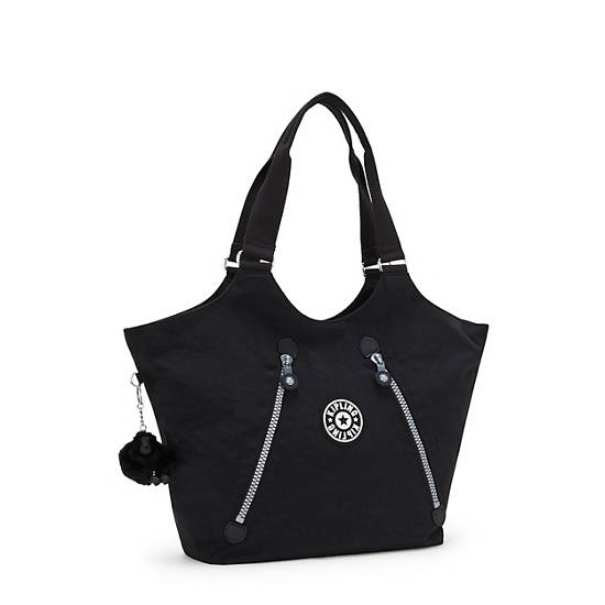 Kipling New Cicely Tote Bags Black | TVGRI7034