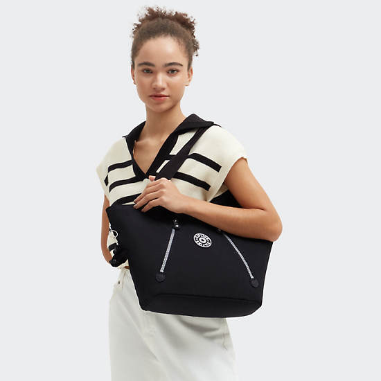 Kipling New Cicely Tote Bags Black | TVGRI7034