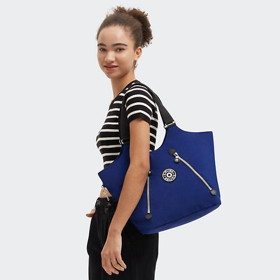 Kipling New Cicely Tote Bags Navy | WRAYM9306