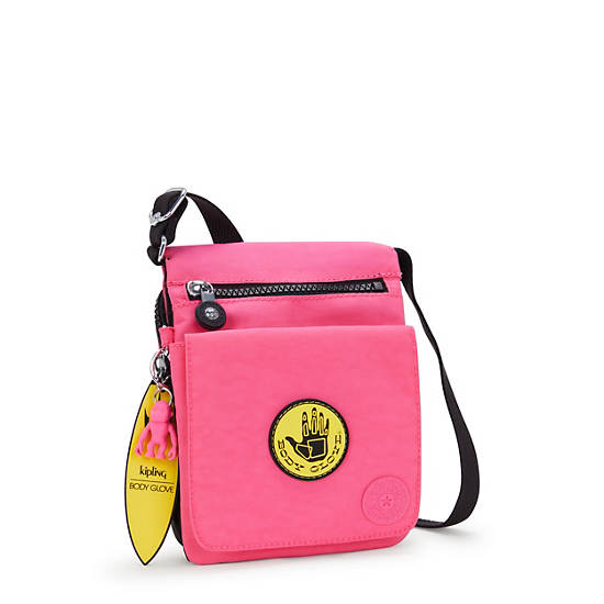 Kipling New Eldorado Body Glove Crossbody Bags Pink | BHVOS0517