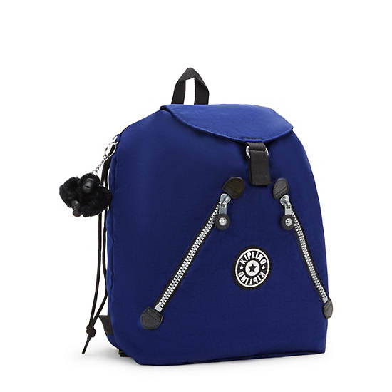 Kipling New Fundamental Large Backpack Navy | AULMC8709