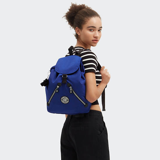 Kipling New Fundamental Large Backpack Navy | AULMC8709