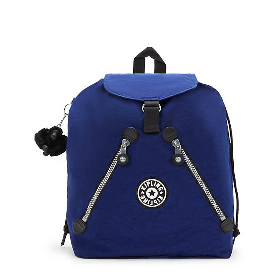 Kipling New Fundamental Large Backpack Navy | AULMC8709