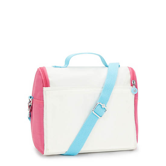 Kipling New Kichirou Metallic Lunch Bags White / Pink / Blue | KNZWR2754