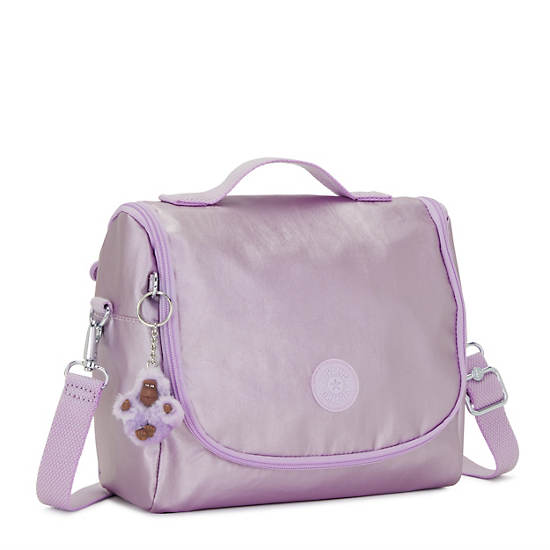 Kipling New Kichirou Metallic Lunch Bags Metal | CUFTD4632