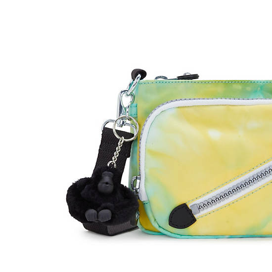 Kipling New Milos Printed Shoulder Bags Green / Yellow / Black | CTFRS1798