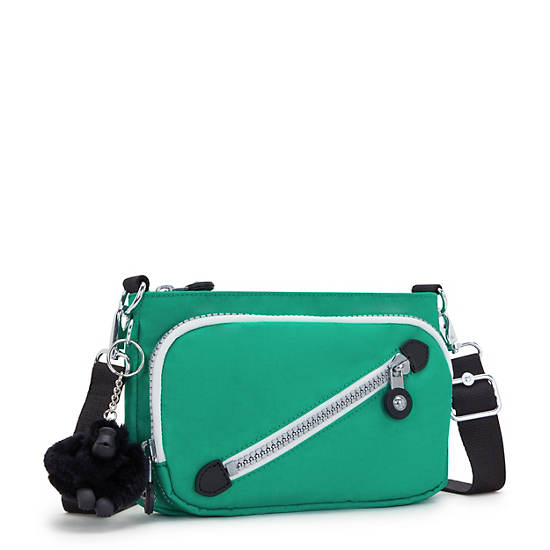 Kipling New Milos Shoulder Bags Green | DYLMR6154