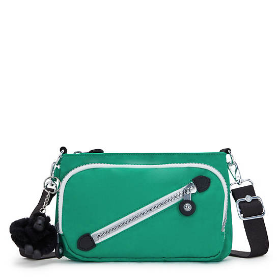 Kipling New Milos Shoulder Bags Green | DYLMR6154