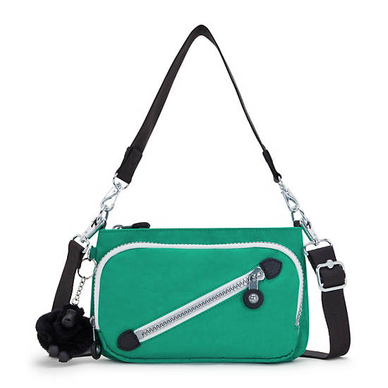 Kipling New Milos Shoulder Bags Green | DYLMR6154