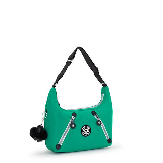 Kipling Nikki Shoulder Bags Green | ZCMOY6972