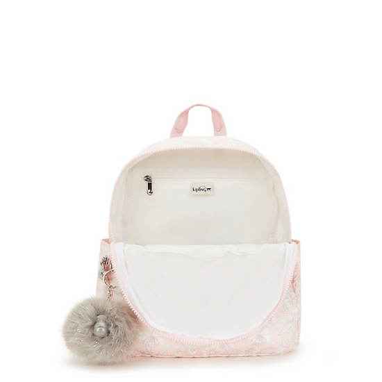 Kipling Paola Small Backpack Pink / White | MHRUP5629