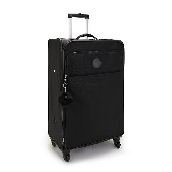 Kipling Parker Large Metallic Rolling Luggage Black | WHIST8697