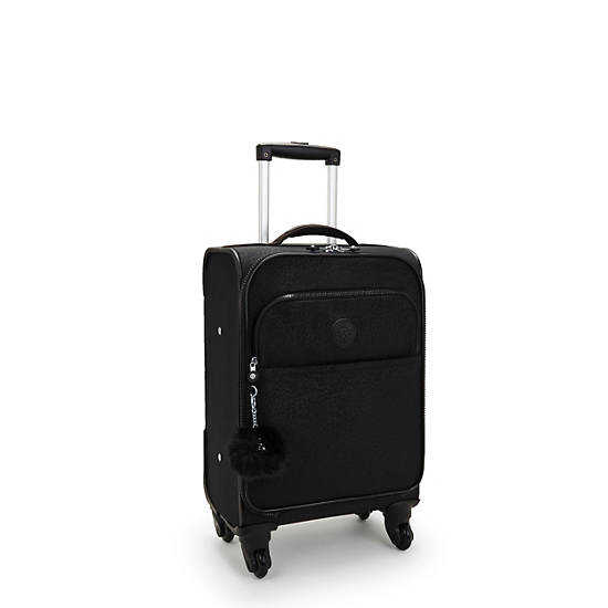 Kipling Parker Small Metallic Rolling Luggage Black | TDGKP6038