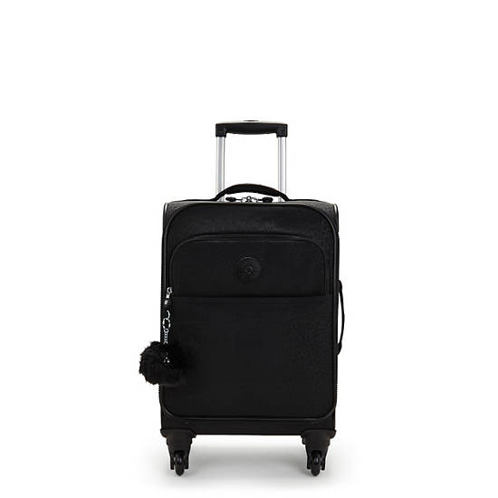 Kipling Parker Small Metallic Rolling Luggage Black | TDGKP6038